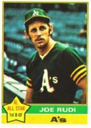 1976 Topps Baseball Cards      475     Joe Rudi